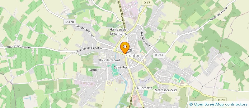 localisation de l'entreprise SCI ANDALOUSE à FRONTON