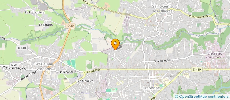 localisation de l'entreprise SCI ANDAMO  CRAPONNE