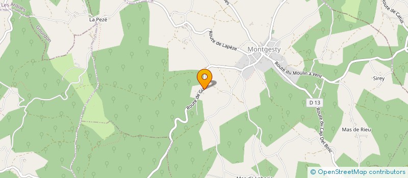 localisation de l'entreprise SCI ANDEJU  MONTGESTY