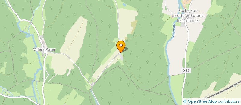 localisation de l'entreprise SCI ANDEMARE  ROCHE-SUR-LINOTTE-ET-SORANS-LES-CORDIERS