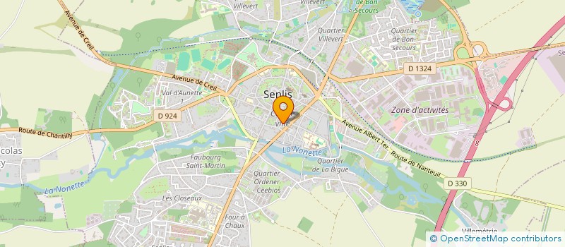 localisation de l'entreprise SCI ANDENE  SENLIS