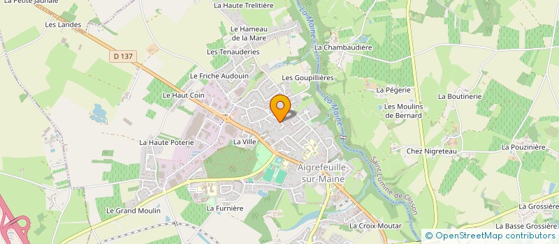 localisation de l'entreprise SCI ANDERO  AIGREFEUILLE-SUR-MAINE