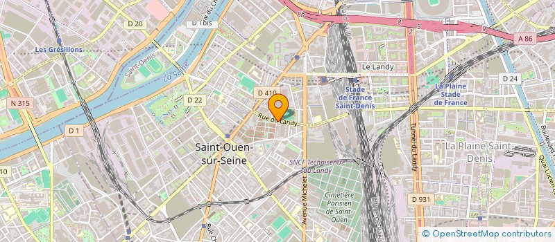 localisation de l'entreprise SCI ANDERSON à SAINT-OUEN-SUR-SEINE