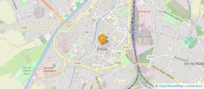 localisation de l'entreprise SCI ANDI à DOUAI
