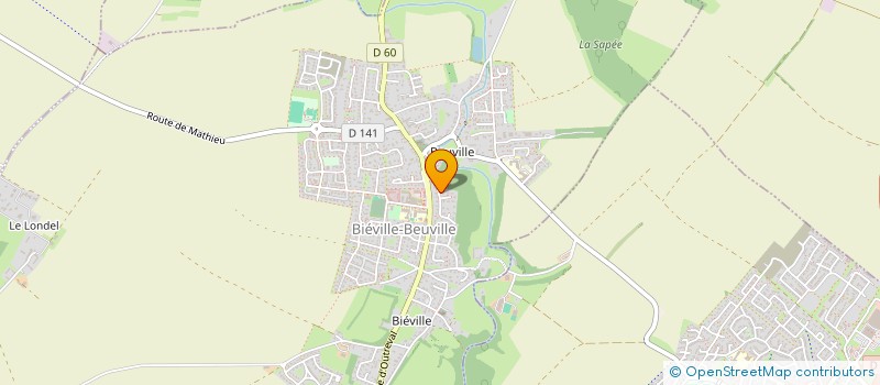 localisation de l'entreprise SCI ANDIAMO  BIEVILLE-BEUVILLE