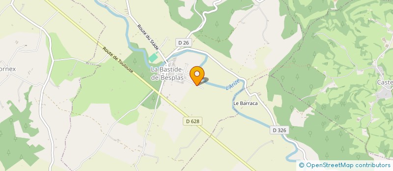 localisation de l'entreprise SCI ANDJIE PUJOL à LA BASTIDE-DE-BESPLAS