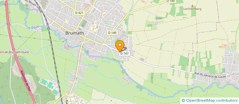 localisation de l'entreprise SCI ANDLAU  BRUMATH