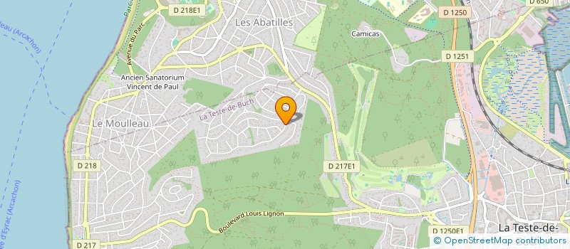 localisation de l'entreprise SCI ANDO  LA TESTE-DE-BUCH