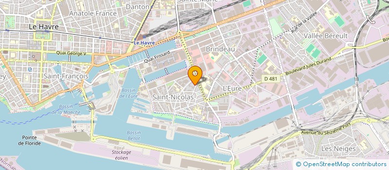 localisation de l'entreprise SCI ANDO à LE HAVRE