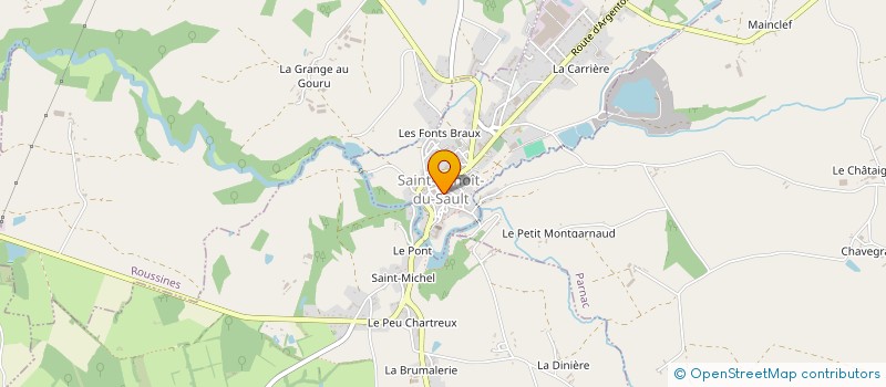 localisation de l'entreprise SCI ANDOX à SAINT-BENOIT-DU-SAULT