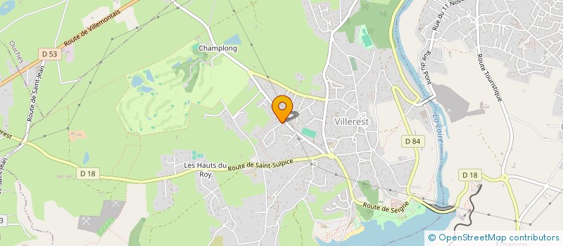 localisation de l'entreprise SCI ANDRE  VILLEREST