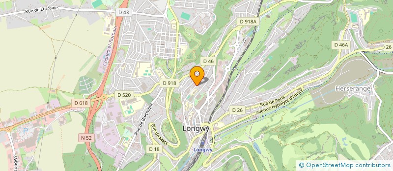 localisation de l'entreprise SCI ANDRE à LONGWY