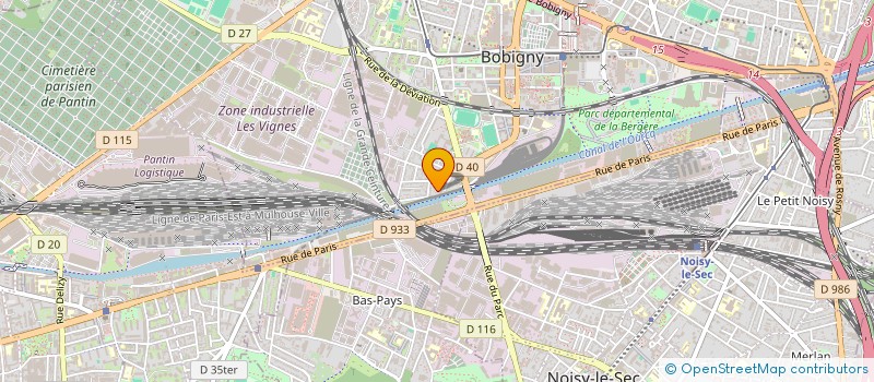 localisation de l'entreprise SCI ANDRE  BOBIGNY