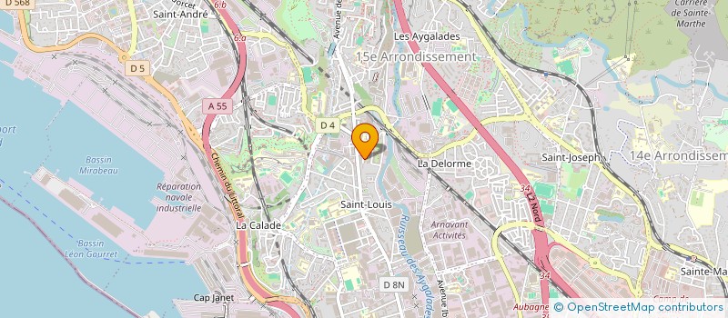 localisation de l'entreprise SCI ANDRE à MARSEILLE