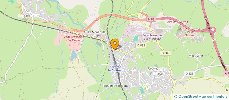 localisation de l'entreprise SCI ANDRE  SEVERAC D'AVEYRON