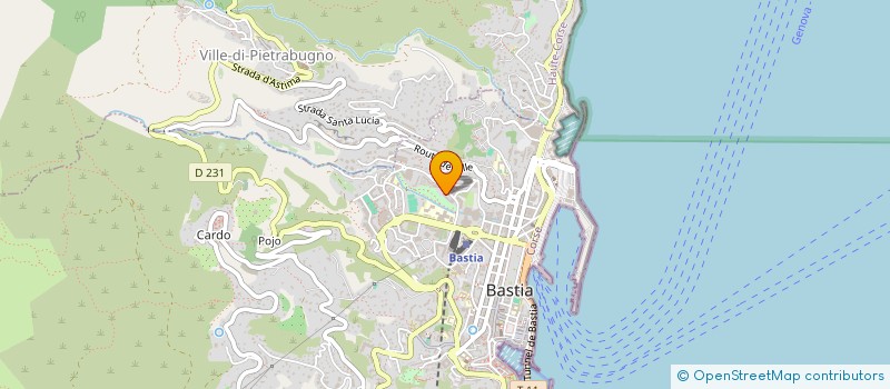 localisation de l'entreprise SCI ANDRE.A. à BASTIA