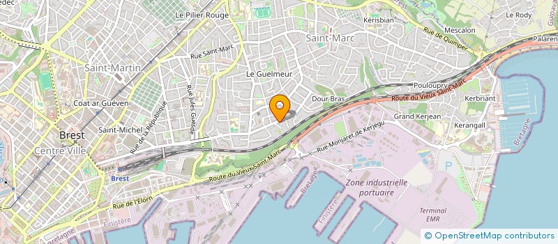localisation de l'entreprise SCI ANDRE CHENIER  BREST