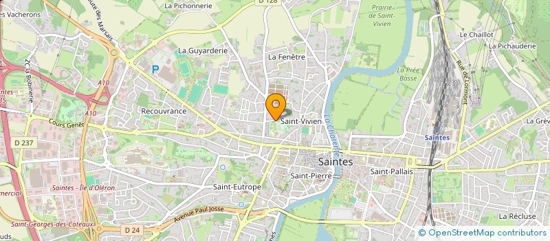 localisation de l'entreprise SCI ANDRE COMMELINUG  SAINTES