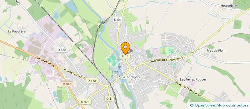 localisation de l'entreprise SCI ANDRE-GAUGRY à BUZANCAIS