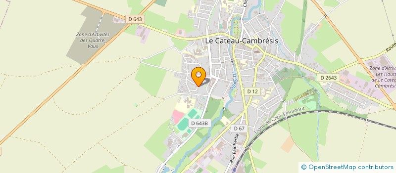 localisation de l'entreprise SCI ANDRE GODIN  LE CATEAU-CAMBRESIS