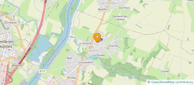 localisation de l'entreprise SCI ANDRE-KREFT  GUEREINS