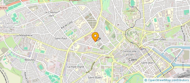 localisation de l'entreprise SCI ANDRE LEGOUEIX ET CIE  CAEN