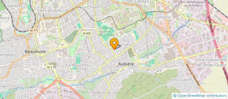 localisation de l'entreprise SCI ANDRE SINSARD  AUBIERE