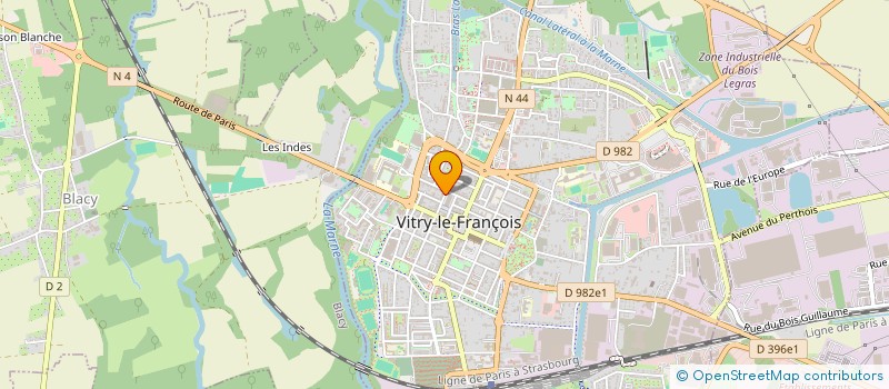 localisation de l'entreprise SCI ANDREA à VITRY-LE-FRANCOIS