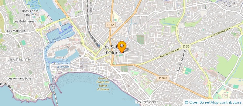 localisation de l'entreprise SCI ANDREA à LES SABLES D'OLONNE