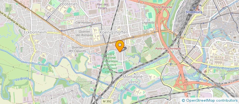 localisation de l'entreprise SCI ANDREA  STRASBOURG