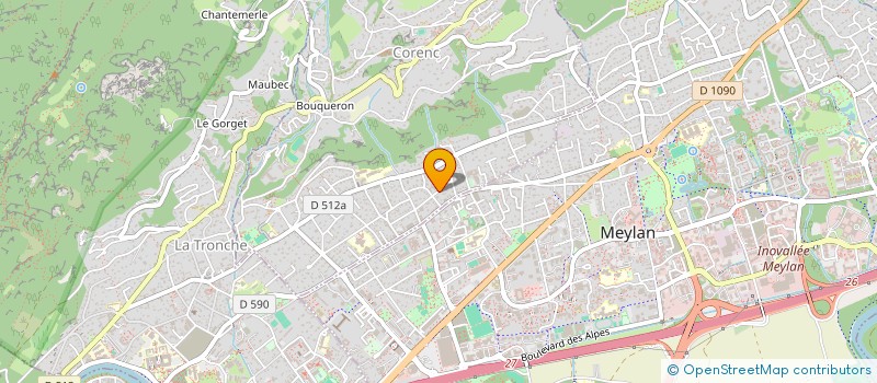 localisation de l'entreprise SCI ANDREA HELENA  CORENC