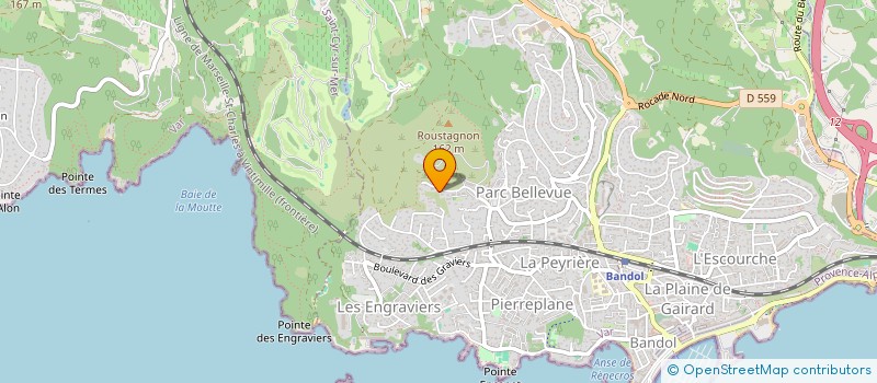 localisation de l'entreprise SCI ANDREA-LYES  BANDOL