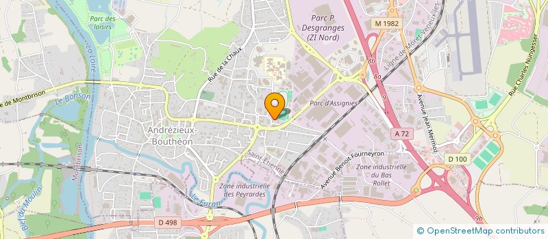 localisation de l'entreprise SCI ANDREAL  ANDREZIEUX-BOUTHEON