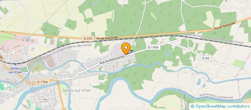 localisation de l'entreprise SCI ANDREAS  SELLES-SUR-CHER