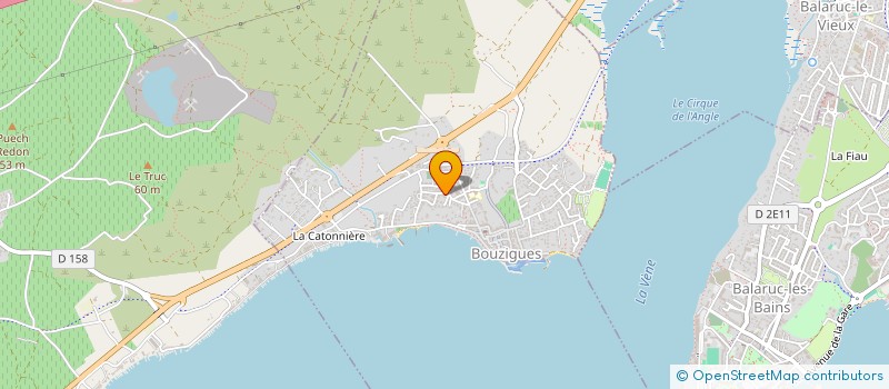 localisation de l'entreprise SCI ANDREAS  BOUZIGUES