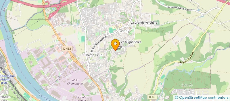 localisation de l'entreprise SCI ANDREAS  GENAY