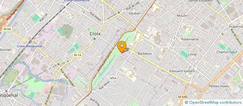 localisation de l'entreprise SCI ANDREE 3000  ROUBAIX