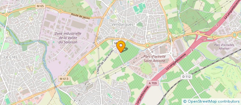 localisation de l'entreprise SCI ANDREE à VENDARGUES