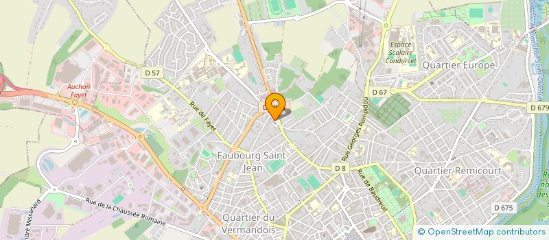 localisation de l'entreprise SCI ANDREE HM à SAINT-QUENTIN