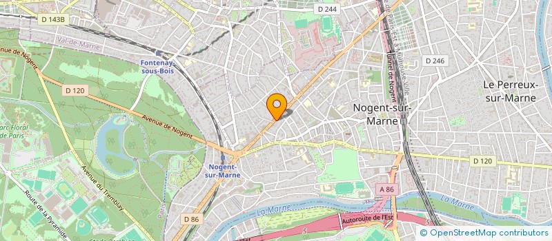 localisation de l'entreprise SCI ANDREEVSKI à NOGENT-SUR-MARNE