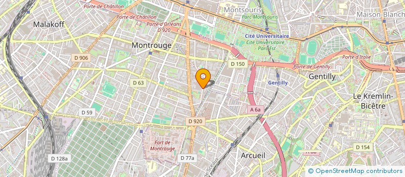 localisation de l'entreprise SCI ANDRENA  MONTROUGE