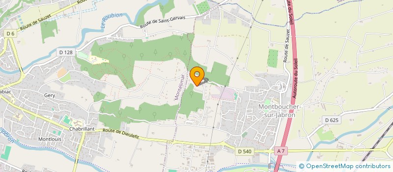 localisation de l'entreprise SCI ANDREOS  MONTBOUCHER-SUR-JABRON