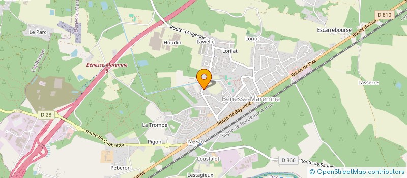 localisation de l'entreprise SCI ANDRES  BENESSE-MAREMNE