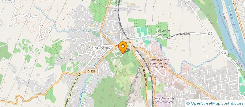 localisation de l'entreprise SCI ANDREY à SAINT-PERAY