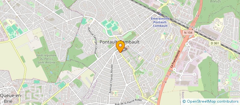 localisation de l'entreprise SCI ANDRIANANJA à PONTAULT-COMBAULT