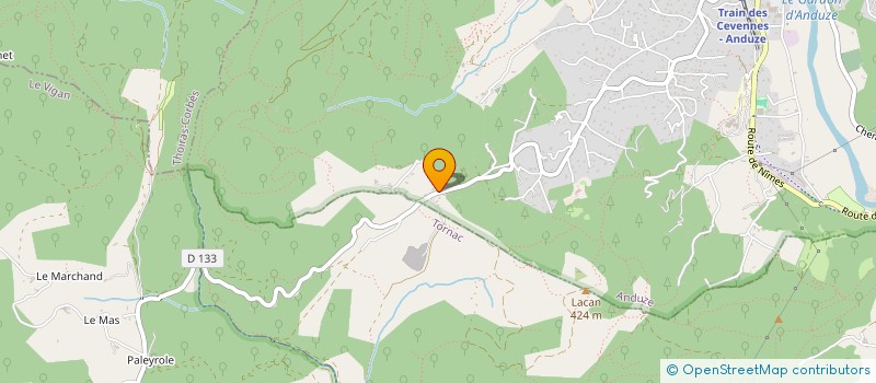 localisation de l'entreprise SCI ANDRIEU à ANDUZE