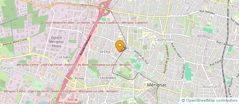 localisation de l'entreprise SCI ANDRIEUX  MERIGNAC