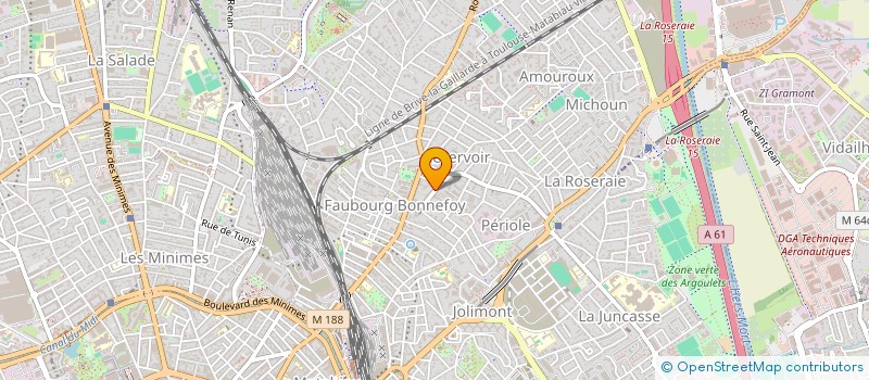 localisation de l'entreprise SCI ANDRIEUX COULBAUT à TOULOUSE