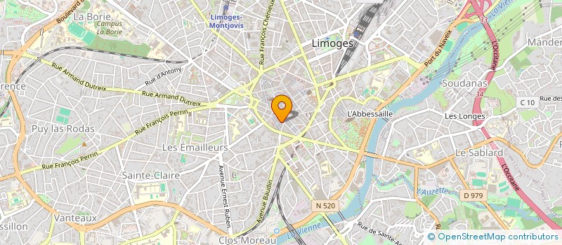 localisation de l'entreprise SCI ANDRIEUX N 11 à LIMOGES
