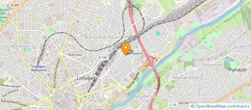 localisation de l'entreprise SCI ANDRIEUX N49 à LIMOGES